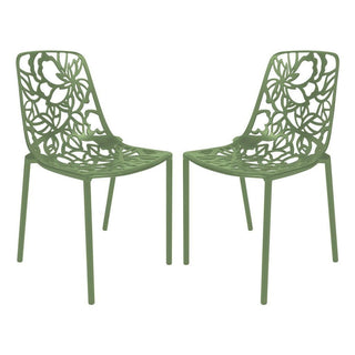 LeisureModModern Devon Aluminum Chair, Set of 2DC23G2Aloha Habitat