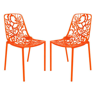 LeisureModModern Devon Aluminum Chair, Set of 2DC23OR2Aloha Habitat