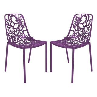 LeisureModModern Devon Aluminum Chair, Set of 2DC23PU2Aloha Habitat