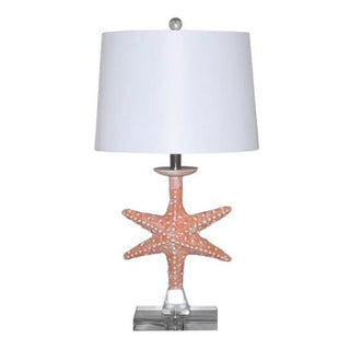 Lux LightingPatrick 28" Orange Starfish/Crystal Base, (Set of 2)LUX-117-ORANGEAloha Habitat