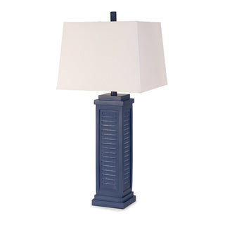 Lux LightingShutter 32" Navy Blue Shutter Lamp / USB, (Set of 2)LUX-3925-NAVY-USBAloha Habitat