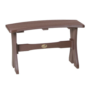 LuxCraft28″ Outdoor Table BenchP28TBCBRAloha Habitat