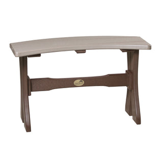 LuxCraft28″ Outdoor Table BenchP28TBWWCBRAloha Habitat