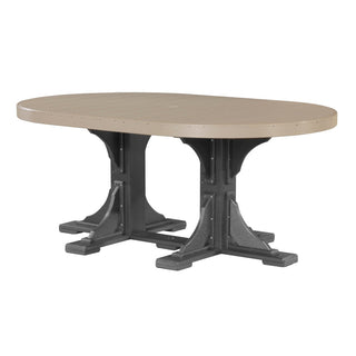 LuxCraft4′ x 6′ Outdoor Oval TableP46OAMDAloha Habitat