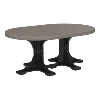 LuxCraft4′ x 6′ Outdoor Oval TableP46OCGBDAloha Habitat