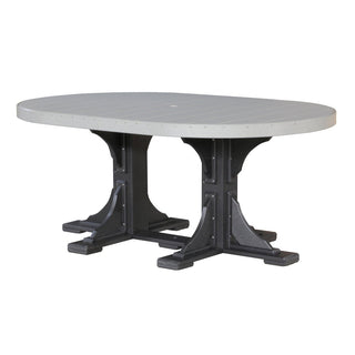 LuxCraft4′ x 6′ Outdoor Oval TableP46ODGBDAloha Habitat