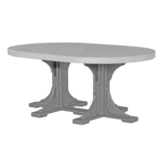 LuxCraft4′ x 6′ Outdoor Oval TableP46ODGSDAloha Habitat