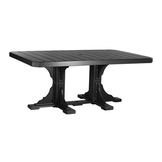 LuxCraft4′ x 6′ Outdoor Rectangular TableP46RTBKDAloha Habitat