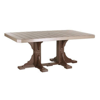 LuxCraft4′ x 6′ Outdoor Rectangular TableP46RTWWCBRDAloha Habitat