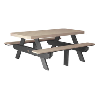 LuxCraftOutdoor 6′ Rectangular Picnic TableP6RPTWWBAloha Habitat