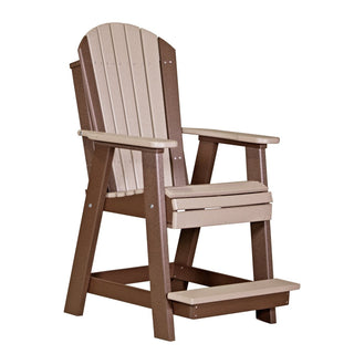 LuxCraftOutdoor Adirondack Balcony ChairPABCWWCBRAloha Habitat