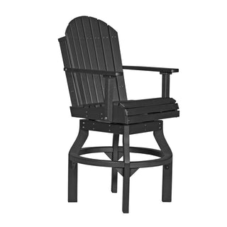 LuxCraftOutdoor Adirondack Swivel ChairPASCBKAloha Habitat