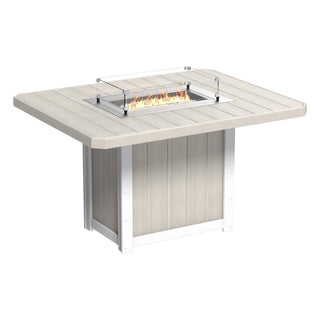 LuxCraftOutdoor Lumin Fire Table 62″ RectangularLFT62RBIWAloha Habitat