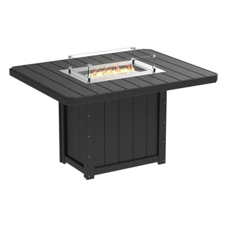 LuxCraftOutdoor Lumin Fire Table 62″ RectangularLFT62RBKAloha Habitat