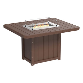 LuxCraftOutdoor Lumin Fire Table 62″ RectangularLFT62RCBRAloha Habitat