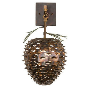 Meyda Lighting11"W Stoneycreek Pinecone Hanging Wall Sconce176185Aloha Habitat