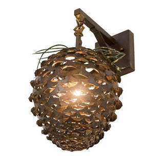 Meyda Lighting11"W Stoneycreek Pinecone Hanging Wall Sconce176185Aloha Habitat