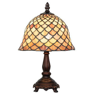 Meyda Lighting12" High Tiffany Fishscale Mini Lamp67378Origins of Home