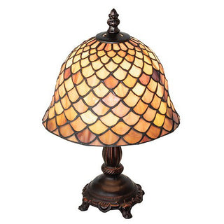Meyda Lighting12" High Tiffany Fishscale Mini Lamp67378Origins of Home