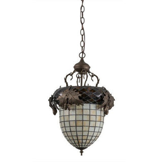 Meyda Lighting14"W Greenbriar Oak Inverted Pendant158682Aloha Habitat