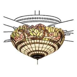 Meyda Lighting15" Wide Handel Grapevine Fan Light Fixture12706Aloha Habitat