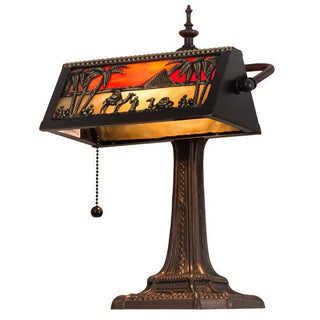 Meyda Lighting15.5"H Camel Mission Banker's Lamp27142Aloha Habitat