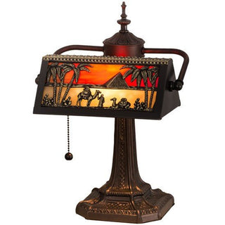 Meyda Lighting15.5"H Camel Mission Banker's Lamp27142Aloha Habitat