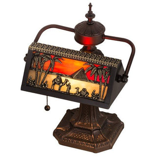 Meyda Lighting15.5"H Camel Mission Banker's Lamp27142Aloha Habitat