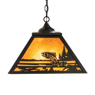 Meyda Lighting16" Square Fly Fisherman Pendant76314Aloha Habitat