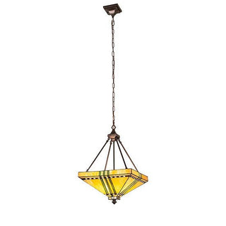 Meyda Lighting17" Square Prairie Corn Inverted Pendant50621Aloha Habitat