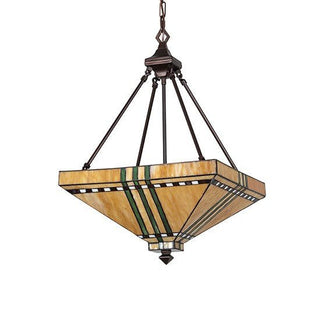 Meyda Lighting17" Square Prairie Corn Inverted Pendant50621Aloha Habitat