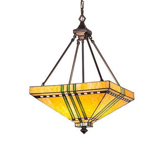 Meyda Lighting17" Square Prairie Corn Inverted Pendant50621Aloha Habitat