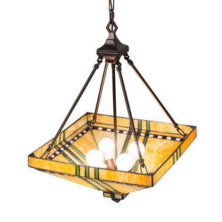 Meyda Lighting17" Square Prairie Corn Inverted Pendant50621Aloha Habitat