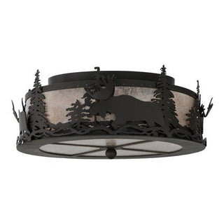 Meyda Lighting17" Wide Moose at Dusk Flushmount136320Aloha Habitat