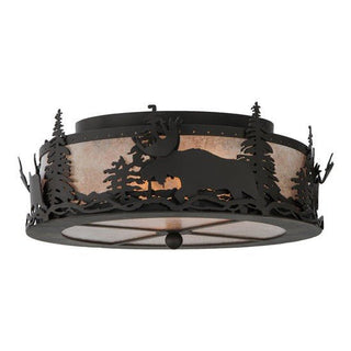 Meyda Lighting17" Wide Moose at Dusk Flushmount136320Aloha Habitat