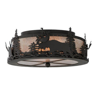 Meyda Lighting17" Wide Moose at Dusk Flushmount136320Aloha Habitat