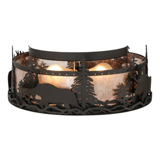 Meyda Lighting17" Wide Moose at Dusk Flushmount136320Aloha Habitat