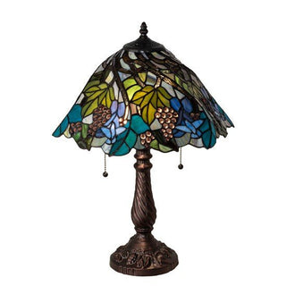 Meyda Lighting22" High Spiral Grape Table Lamp82303Aloha Habitat