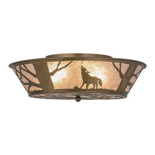 Meyda Lighting22" Wide Wolf on the Loose Flush Mount10010Aloha Habitat