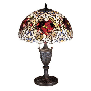 Meyda Lighting24" High Renaissance Rose Table Lamp26674Aloha Habitat