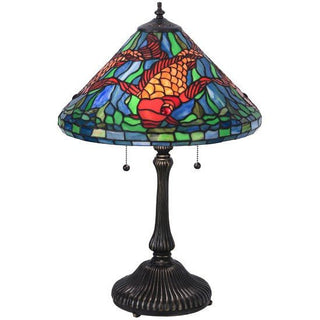 Meyda Lighting24.5"H Tiffany Koi Table Lamp154003Aloha Habitat