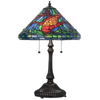 Meyda Lighting24.5"H Tiffany Koi Table Lamp154003Aloha Habitat