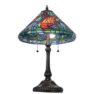 Meyda Lighting24.5"H Tiffany Koi Table Lamp154003Aloha Habitat