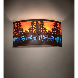 Meyda Lighting24"W Tall Pines Wall Sconce189494Aloha Habitat