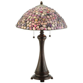 Meyda Lighting25"H Agata Purple Table Lamp138125Aloha Habitat