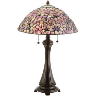 Meyda Lighting25"H Agata Purple Table Lamp138125Aloha Habitat