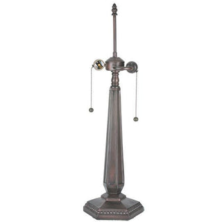Meyda Lighting25"H HEX DIAMOND MISSION 2LT TABLE BASE10134Aloha Habitat