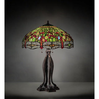 Meyda Lighting30" High Tiffany Hanginghead Dragonfly Table Lamp109607Aloha Habitat