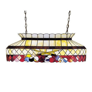 Meyda Lighting32"L Burgundy Billiard Oblong Pendant27616Aloha Habitat