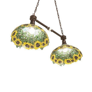 Meyda Lighting35" Long Wild Sunflower 2 LT Island Pendant65825Aloha Habitat